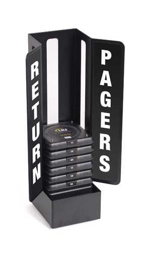 Metall-Halterung als Pager Rückgabestation für die Logistik-Pager