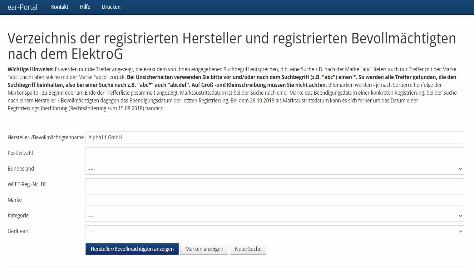 legale Hersteller finden